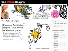 Tablet Screenshot of freetattoodesigns.org